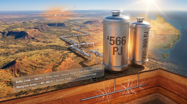 Denison Gas Queensland gas discovery pipeline graphic