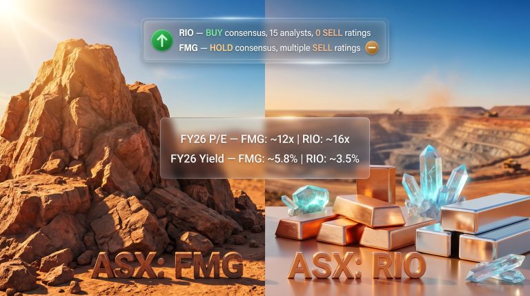 Fortescue or Rio Tinto shares the better buy comparison