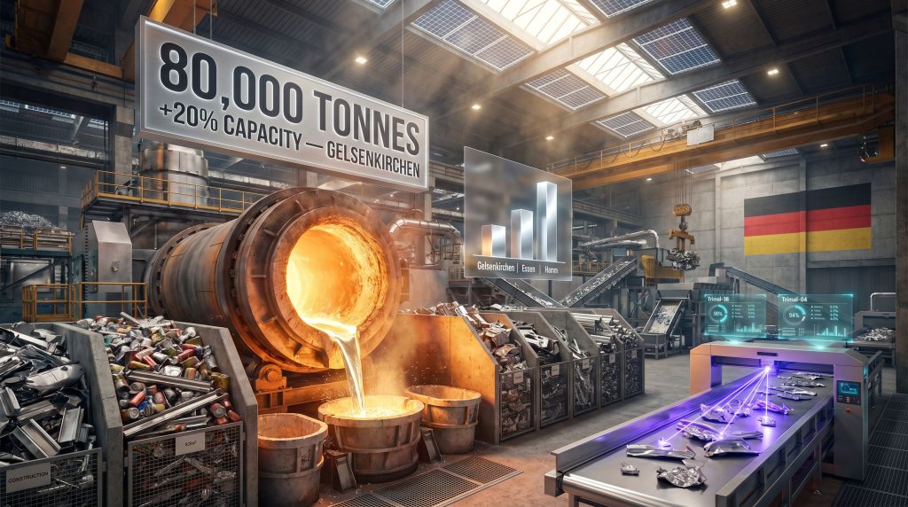 Trimet expands German recycling capacity by 80,000 tonnes per annum facility