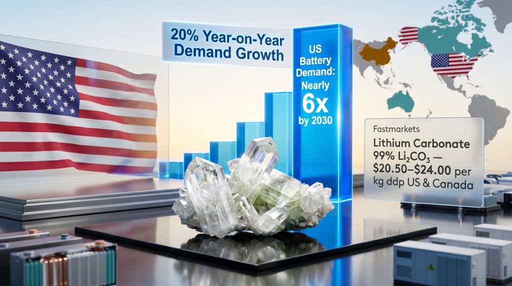 surging lithium demand outpacing US supply chain growth