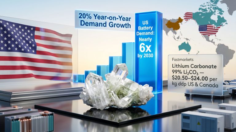 surging lithium demand outpacing US supply chain growth