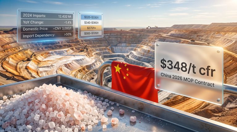 China potash market pricing and imports overview