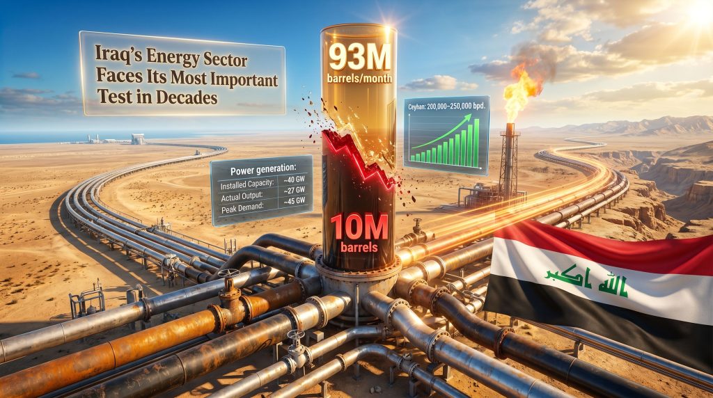 Iraq energy sector test in decades infographic