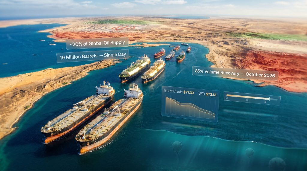 Strait of Hormuz oil flows after US-Iran peace talks tanker traffic