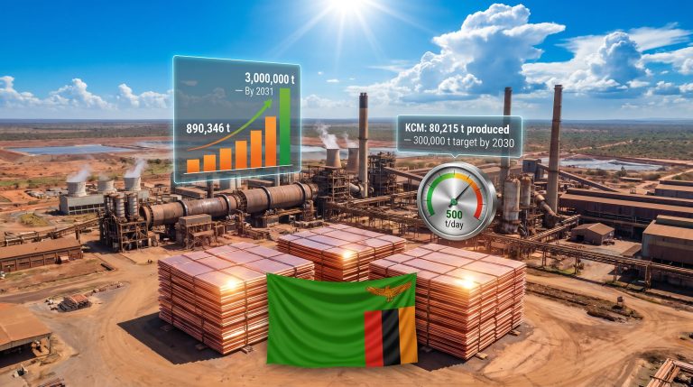 Vedanta Zambia copper smelter shutdown graphic