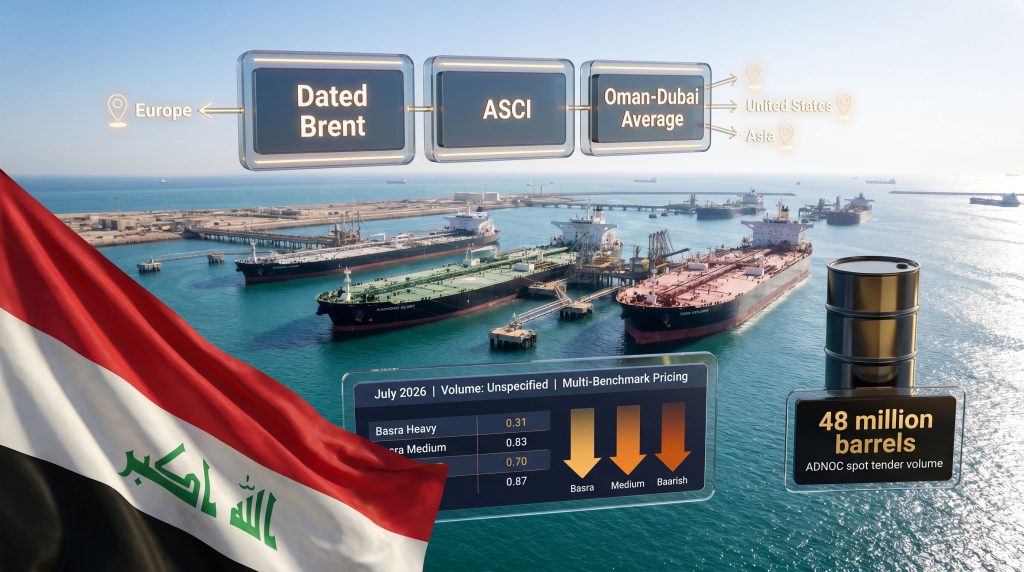 Iraq SOMO July-loading oil tender graphic