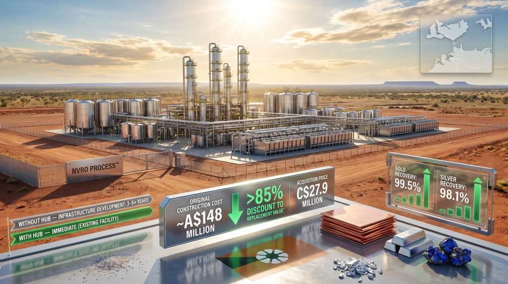NVRO acquiring critical metals hub site infographic