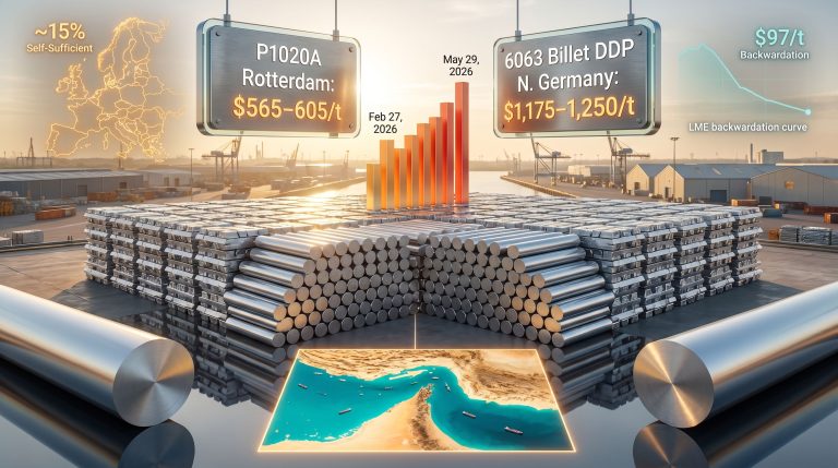 Europe aluminium squeeze Strait of Hormuz infographic
