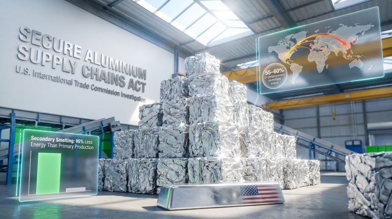 Secure Aluminium Supply Chains Act recycling facility display