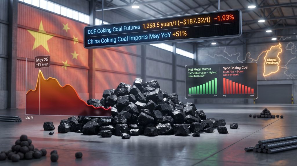 China coking coal prices extend loss on prospects of rising supply infographic
