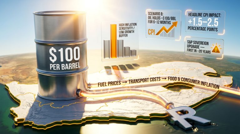 South Africa oil shock economy inflation infographic