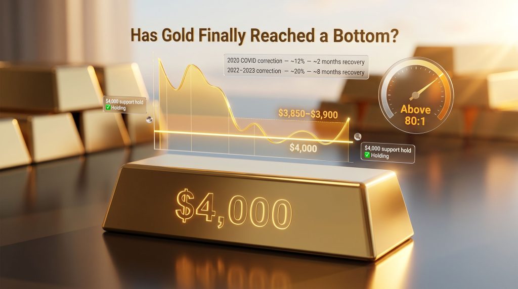 Has gold finally reached a bottom chart analysis