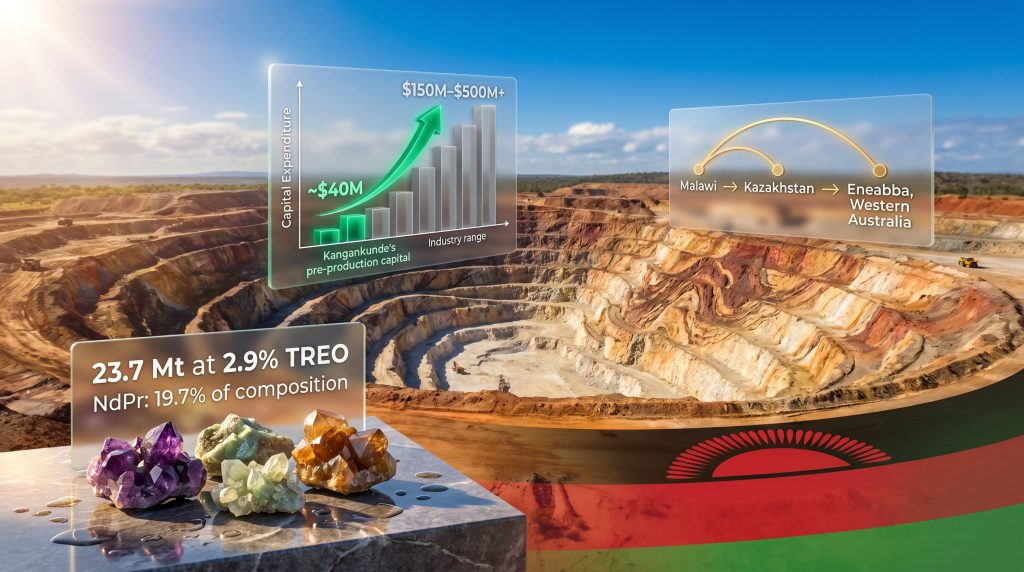 Malawi Kangankunde rare earth project mine infographic