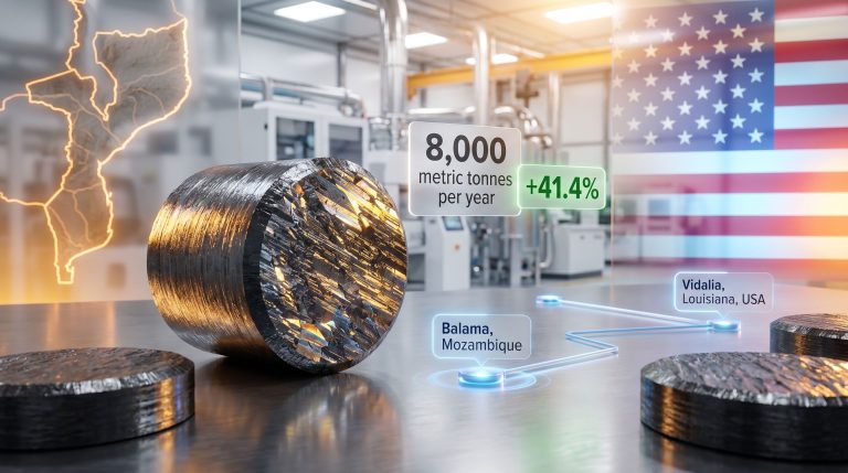Tesla Syrah graphite supply deal infographic