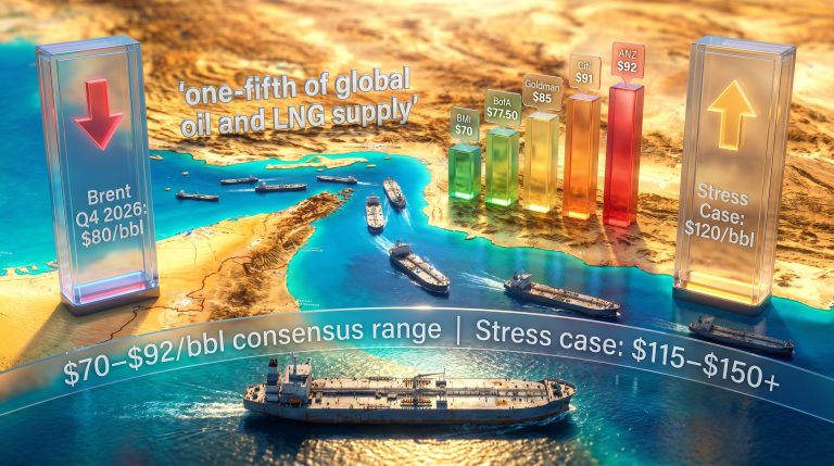 Goldman cuts oil price forecasts after US-Iran deal to reopen Strait of Hormuz infographic