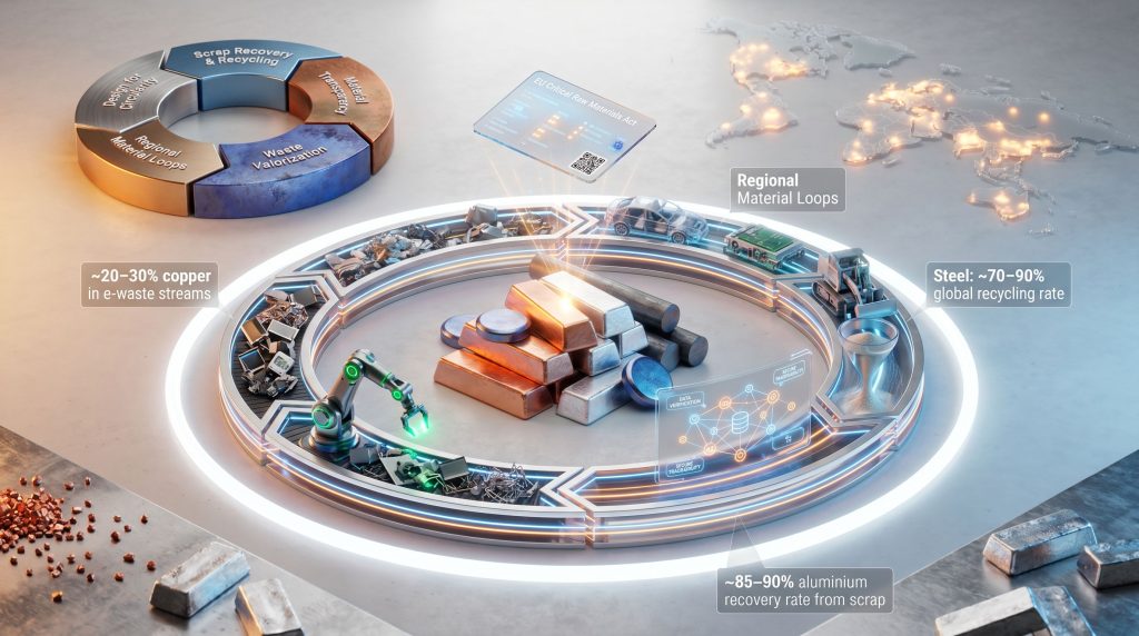 circular economy in metal supply chains infographic