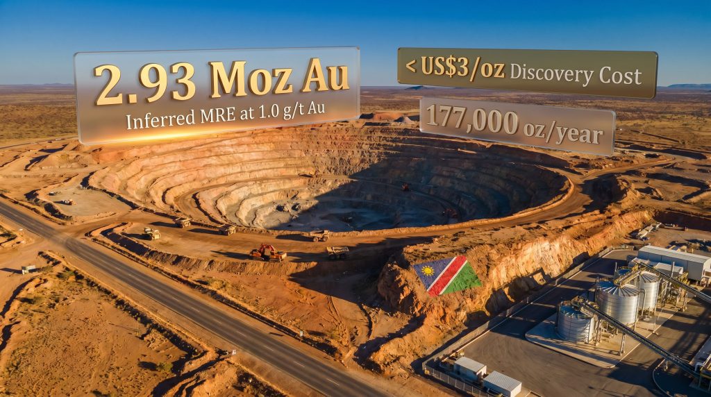 WIA Gold Kokoseb project open-pit mine overview