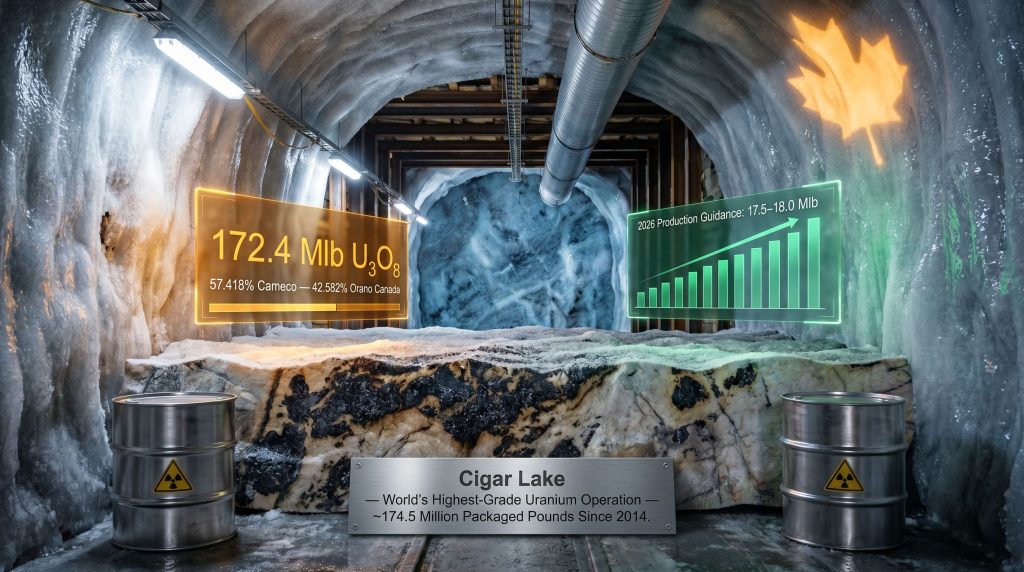 Cameco and Orano Canada acquire TEPCO’s Cigar Lake interest mine graphic