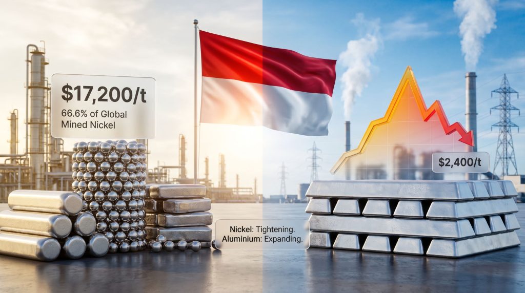 Indonesia nickel and aluminium outlook infographic