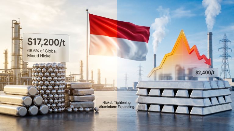 Indonesia nickel and aluminium outlook infographic
