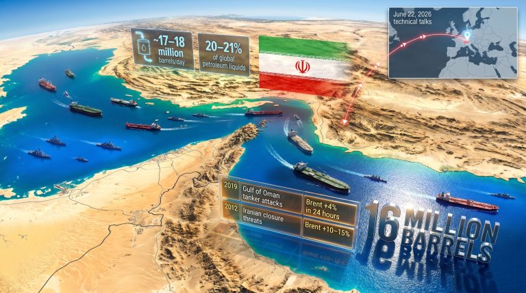 Iran closes Strait of Hormuz again map infographic