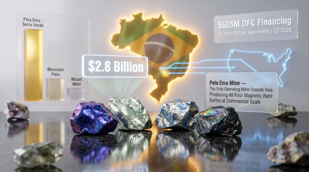 USA Rare Earth acquisition in Brazil infographic