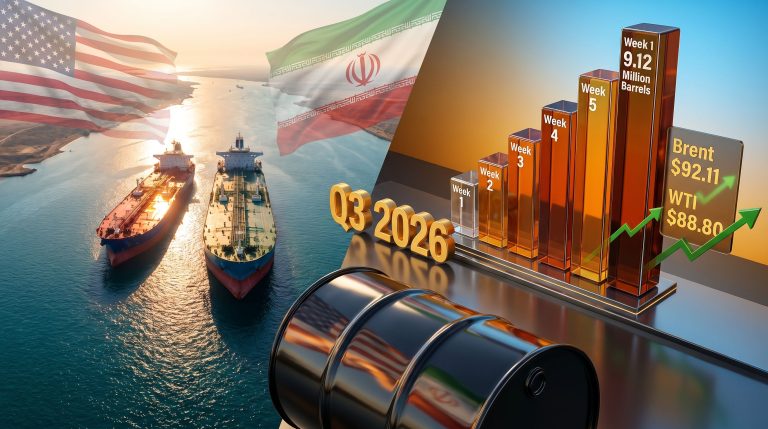 oil prices on US-Iran tensions and shrinking US crude stockpiles surge