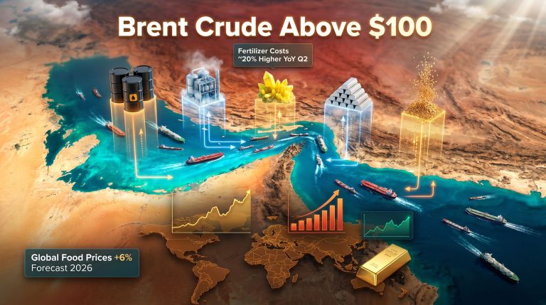 impact of the Iran war on global commodity markets infographic