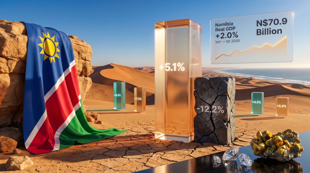 Namibia economy grows 2% in first quarter infographic