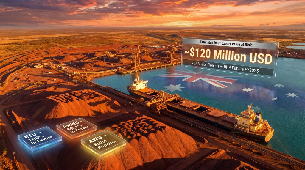 BHP Port Hedland strike threatens exports
