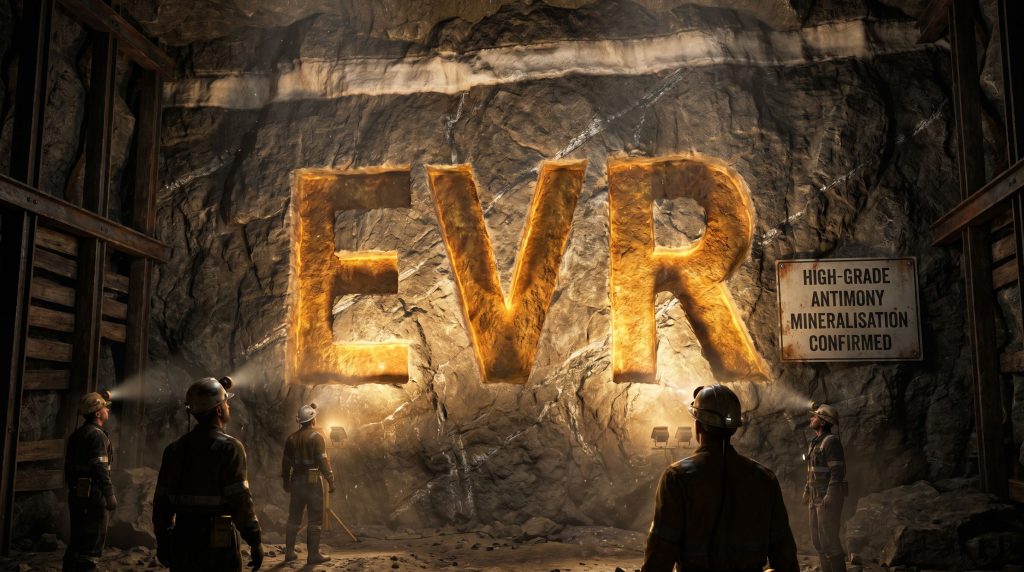EV Resources Ltd-EVR-EVR antimony mineralisation confirmed underground mine￼