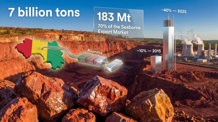 Guinea bauxite dominance and aluminium supply infographic