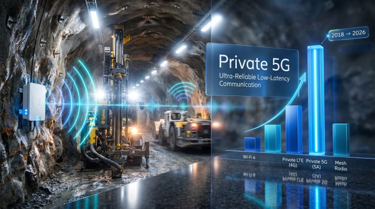 Epiroc and Ericsson 5G connectivity in mining underground network upgrade