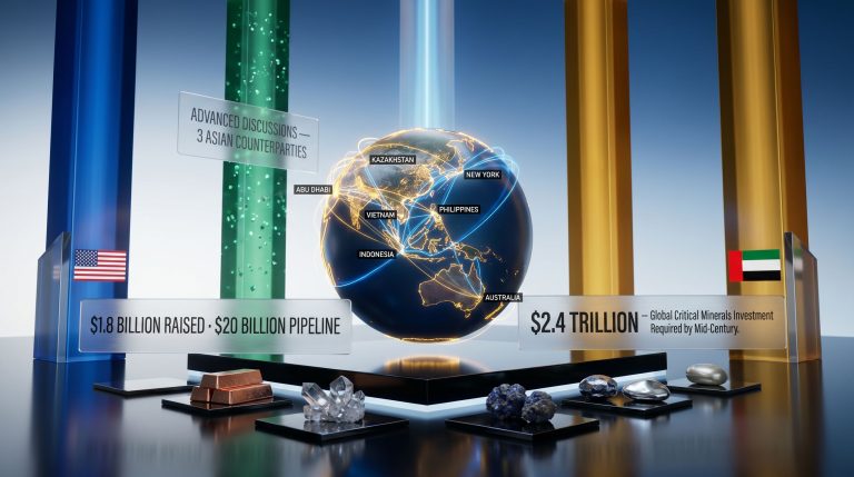 Orion CMC Asian partnerships in critical minerals globe visualization