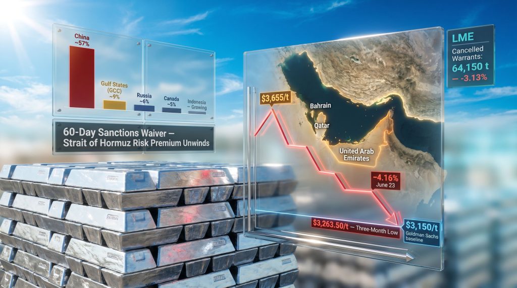 LME aluminium price drops as Gulf supply concerns ease infographic