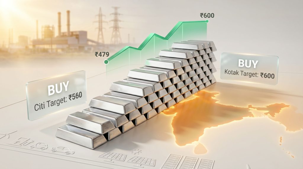 Vedanta Aluminium shares rise after Citi and Kotak buy ratings graphic
