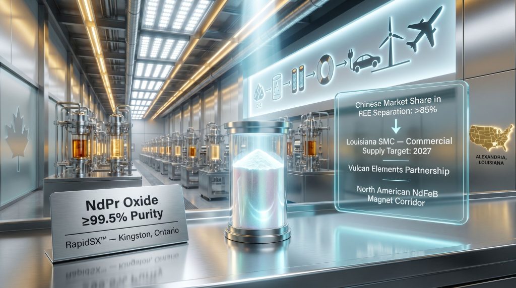 Ucore NdPr oxide shipment to magnet makers facility