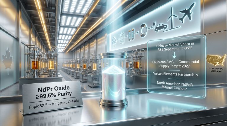Ucore NdPr oxide shipment to magnet makers facility