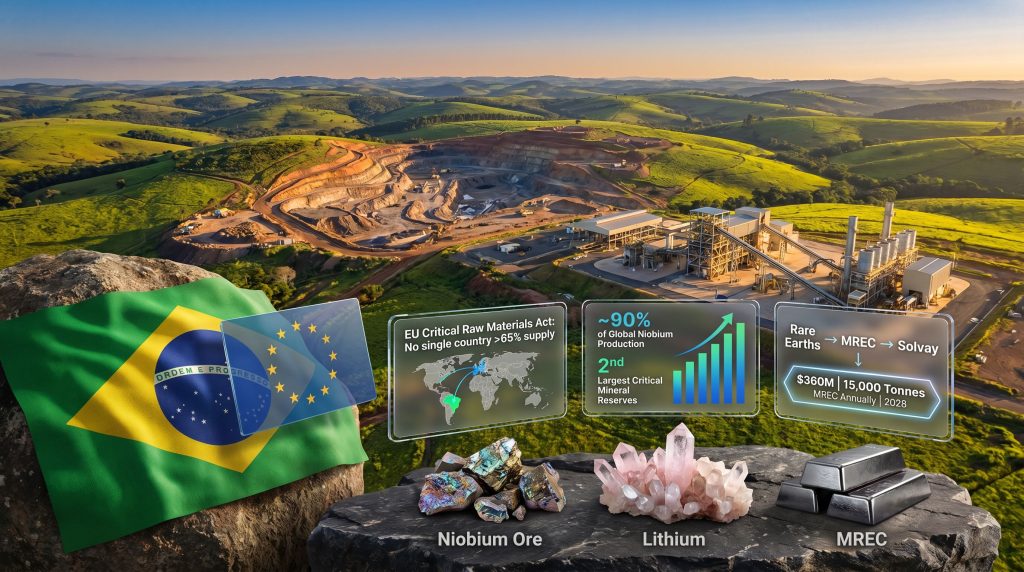EU Brazil critical minerals partnership mining graphic