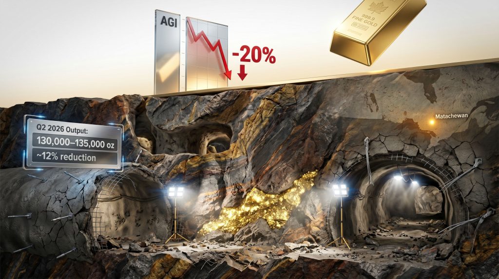 Alamos Gold output cut after earthquake at Young-Davidson mine illustration