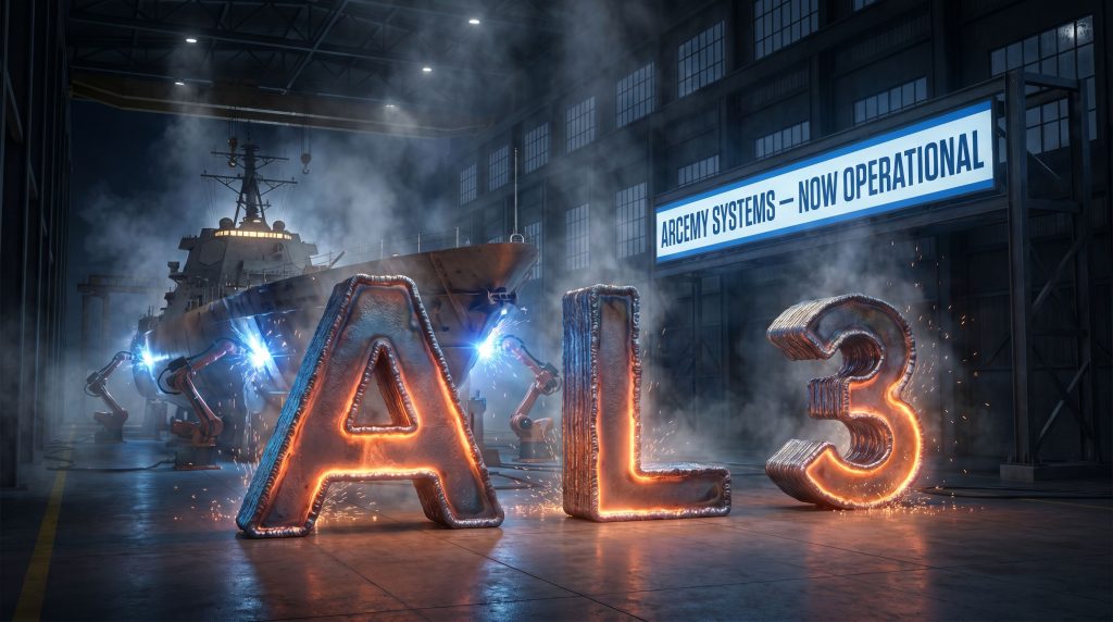 AML3D Ltd-AL3-AL3 warship welding system activation scene