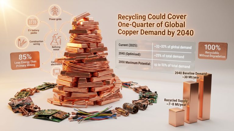 recycling metals could supply a quarter of the copper the world will need infographic