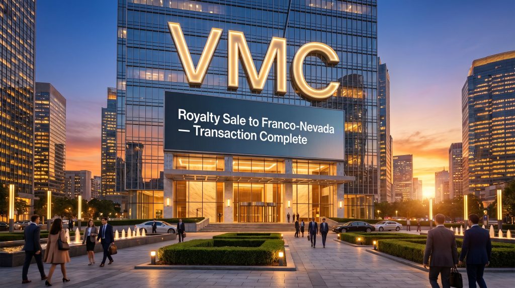 Venus Metals Corporation Ltd-VMC-VMC royalty sale transaction complete building display