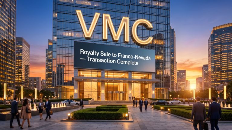 Venus Metals Corporation Ltd-VMC-VMC royalty sale transaction complete building display
