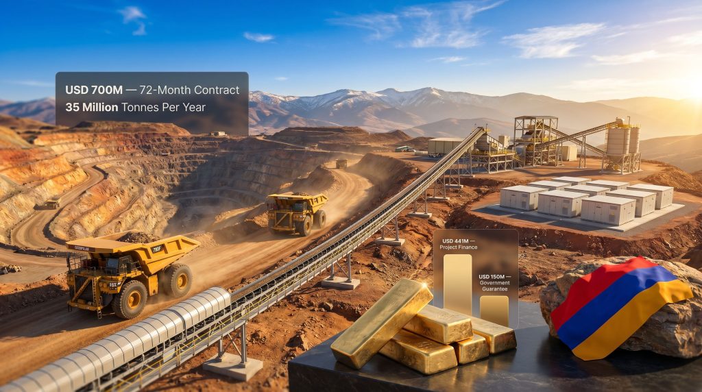 Lydian Amulsar project contracts mining finance overview