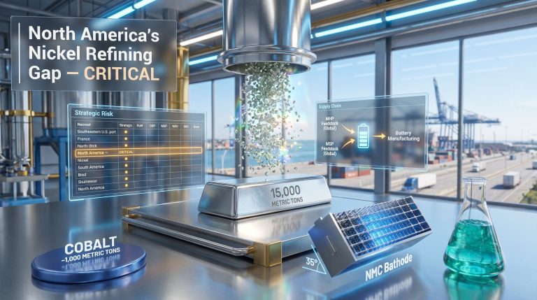 Electra U.S. nickel refinery supply chain graphic