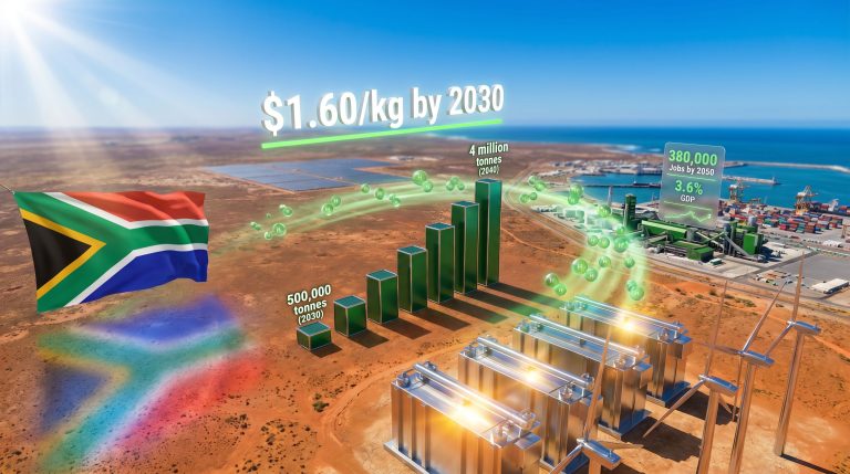 South Africa green hydrogen industrialisation growth infographic