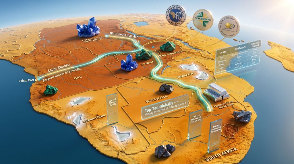 Southern Africa mining partnerships corridor map