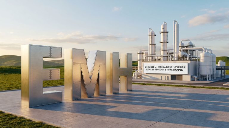 European Metals Holdings Ltd-EMH-EMH lithium carbonate processing facility rendering