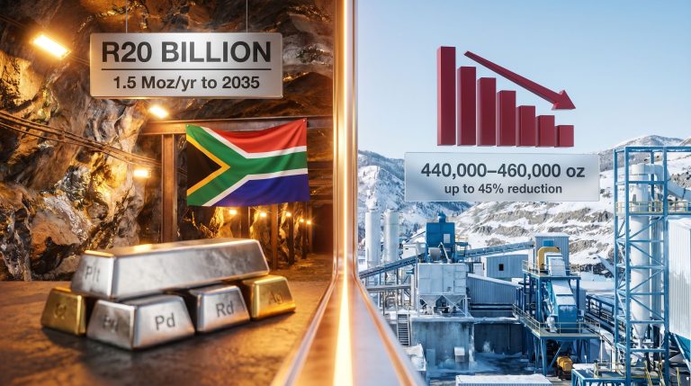 Sibanye-Stillwater platinum project plans infographic overview